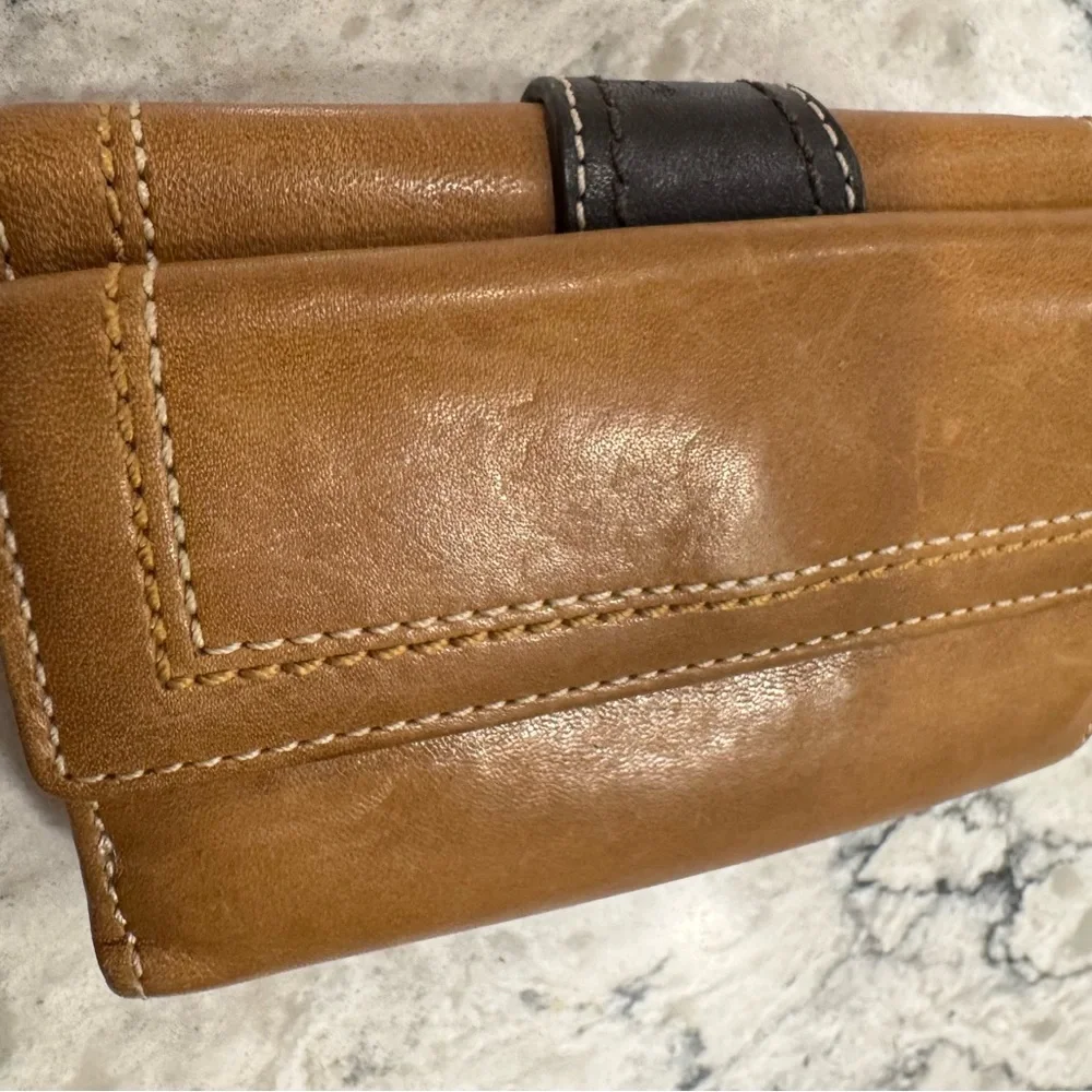 Vintage Coach Soho Flap Brown Wallet Rare Y2K - Picture 10 of 11